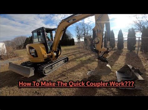 caterpillar mini excavator quick coupler|cat 303.5 quick coupler.